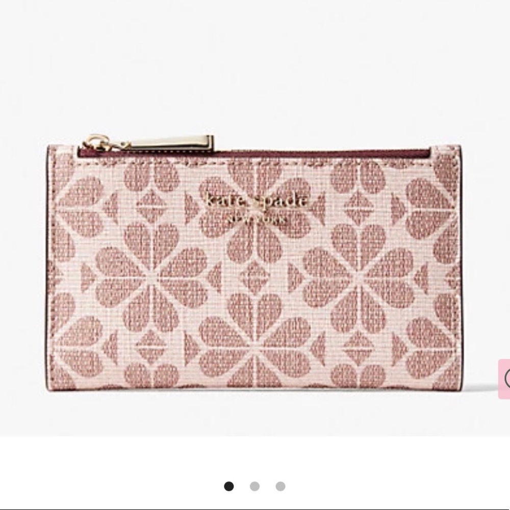 NWT Kate Spade Flower Bifold Wallet